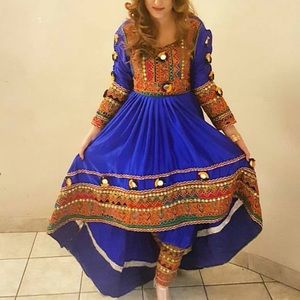 Blue Afghan clothes